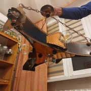 Lampa Retro PRL, wisząca, oldstyle, oryginalna