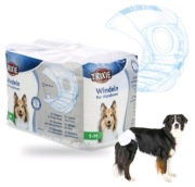 PIELUCHY PAMPERSY DLA PSA SUCZKI Z RZEPEM TRIXIE ROZMIAR S-M/28-40CM 12SZT