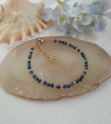 Bransoletka lapis lazuli i hematyt 