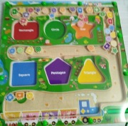 MELOFAVER MAGNETYCZNY LABIRYNT KOLORÓW I KSZTAŁTÓW MONTESSORI ZABAWKA 3+