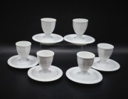 Rosenthal Maria Selb kieliszki do jajek z podstawką 6 szt porcelana
