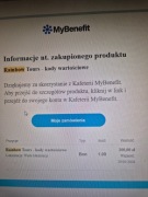 Bony z kodami wartościowymi Rainbow Tours na 500 i na 200 złotych