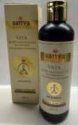 Sattva Ajurwedyjski olej do masażu ciała Vata 100% naturalny skład 200 ml