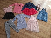 Paczka ubrań dla dziewczynki w rozmiarach 122-134 