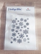 IndigoBlu stempel gumowy tło - śnieżynki