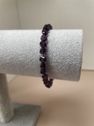 Bransoletka z koralików handmade stal nierdzewna