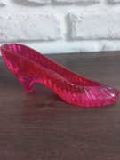 Nowy różowy pantofelek księżniczki kryształowa ozdoba