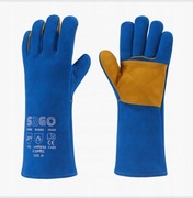 Rękawice spawalnicze S2GO GO TITAN Kevlar typ A 35cm niebieskie