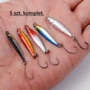 Metalowe przynęty wędkarskie typu Jig 5 szt.
