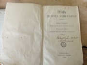Stara książka PISMA JULIUSZA SŁOWACKIEGO