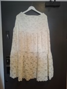 Reserved spódnica boho koronka biała nowa 