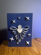 Kartką Bożonarodzeniowa, świąteczna,ręcznie robiona,gwiazdka,quilling