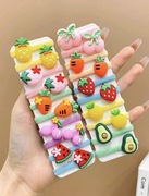 GUMKI DO WŁOSÓW KOLOROWE OWOCE ZESTAW 20 SZTUK