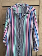 Sukienka koszulowa 40/42 paski rękaw roll up