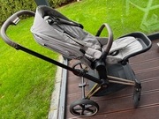 Cybex PriamPlatinum Soho GreyRose Gold gondola+spacerówka+Cybex CloudTPlus 