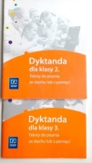 Zestaw 2 książek Dyktanda. Teksty do pisania ze słuchu lub pamięci Wsip