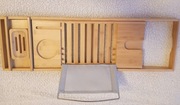 Bambusowa Półka Stolik 75/109x5 cm na wannę 