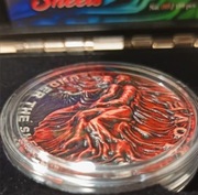 LOVE Under the Sheets Color 2oz Srebro 2000 Francs Cameroon 2022