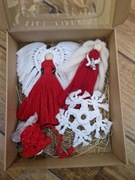 Box ozdób świątecznych , czerwony 