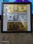 Banknot banknoty kolekcjonerskie 100$ 100USD 100 DOLARÓW złoto srebro