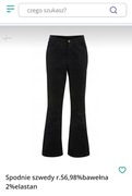 Spodnie damskie szwedy r.56,98%bawełna 2%elastan