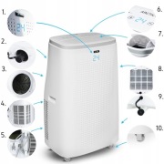 KLIMATYZATOR PRZENOŚNY CICHY Yoer 4,7kW 75m2