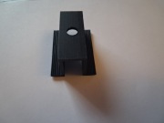 KLEMA CZARNA ŚRODKOWA ANODOWANA UCHWYT NA PANEL 30 35 40 mm PV fotowol