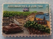 Ceramiczny magnes na lodówkę Arromanches - Francja