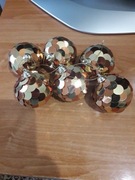 Bombki choinkowe z cekinami AVON komplet 6 szt.