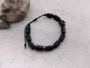 Bransoletka męska/unisex czarny turmalin UNIKAT 
