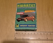 Kwartet edukacyjna gra towarzyska - samochody francuskie 