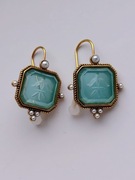 Kolczyki vintage retro 