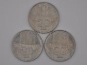 20 ZŁ 1973, 1974 i 1976 R. WIEŻOWIEC I KŁOSY (STAN 1)