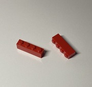 Lego 3010 Brick 1x4 Red 2 szt