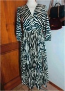 Piękna długa suknia zebra nowa z metką rozmiar M L