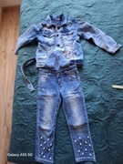 Komplet jeansowej dla dziewczynki 