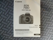 Instrukcja obsługi Canon EOS 750D
