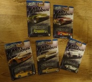Hot Wheels Fast & Furious Silver Series zestaw 5 aut