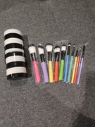 Zestaw pędzli do makijażu w tubie 10 sztuk 