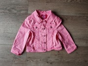Różowa Jeansowa Kurteczka dla Dziewczynki - Rozmiar 86