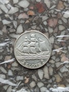 Moneta 2zł Żaglowiec 1936r stan -1