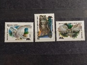 Znaczki ZSRR 1990 fauna sowy