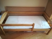 Łóżeczko dziecięce solidne dębowe 70x160 + Materac