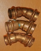 Łuk dwukielichowy 45st. 22mm zacisk