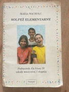 Solfeż elementarny Podrecxnik dla klasy IV Wacholc