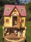 Sylvanian families Dom króliczki i Hamburger restauracja z figurkami 