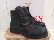 męskie skórzane trzewiki marki Guess roz. 43 wkładka 29 cm nowe czarne