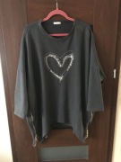 Bluzka/ Bluza z zamkami szerokość 78 cm