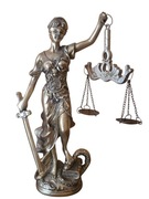 Piękna bogatozdobiona Figurka kolekcjonerska ceramiczna TEMIDA Bogini.