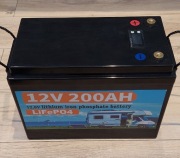 Akumulator LiFePO4 12.8V 200Ah 2560Wh | Wyświetlacz LCD | Stan Idealny